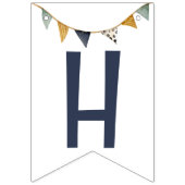 Wasserfarbe Blau Heißluftballon Jagdfahnen Wimpelkette (Zweite Fahne)