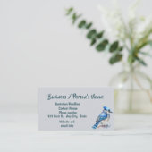 Wasserfarbe Blau Jay Bird Natur Kunst, Dichtung un Visitenkarte (Stehend Vorderseite)