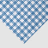 Wasserfarbe Blau und Weiß Gingham Seidenpapier (Detail)