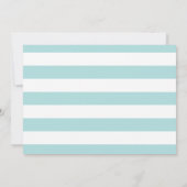 Wasserfarbe Blau x Gold Foto Bat Mitzvah Einladung (Rückseite)