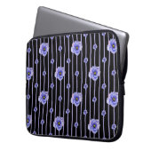 WASSERFARBE BLAUE ANEMONE POPPIES LAPTOPSCHUTZHÜLLE (Vorderseite Links)