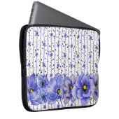 WASSERFARBE BLAUE ANEMONE POPPIES LAPTOPSCHUTZHÜLLE (Vorne Rechts)