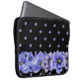WASSERFARBE BLAUE ANEMONE POPPIES LAPTOPSCHUTZHÜLLE (Vorne Rechts)