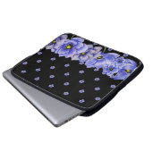 WASSERFARBE BLAUE ANEMONE POPPIES LAPTOPSCHUTZHÜLLE (Vorne Knopf)