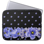 WASSERFARBE BLAUE ANEMONE POPPIES LAPTOPSCHUTZHÜLLE (Vorderseite)