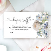 Wasserfarbe Blauer Blütenbaby Dusche Windelwanne W Begleitkarte