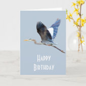 Wasserfarbe Blauer Herzog Karte (Gelbe Blume)