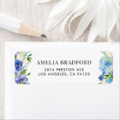 Wasserfarbe Blauer Hydrangeas (Insitu)