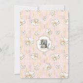 Wasserfarbe Blonde Bride Magnolia Brautparty Inv Einladung (Rückseite)