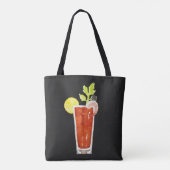 Wasserfarbe Bloody Mary Tasche, 2 Seiten Tasche (Rückseite)