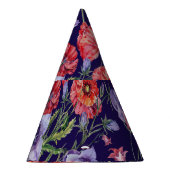 Wasserfarbe Bluebell Poppy Array Partyhütchen (Rechts)
