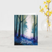 Wasserfarbe Bluebells Danke Karte (Gelbe Blume)