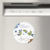 Wasserfarbe Blueberry Clean Dirty Magnet (In Situ (Geschirrspüler))