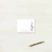 Wasserfarbe Bluebird Joy of the Lord Bible Quote Post-it Klebezettel (Auf Schreibtisch)