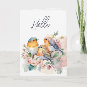Wasserfarbe Bluebirds Notecard Karte