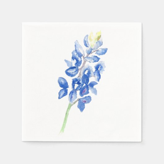 Wasserfarbe Bluebonnet 1 Serviette (Vorderseite)