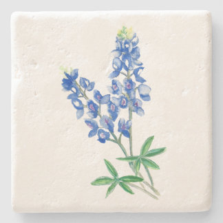 Wasserfarbe Bluebonnet 3 Steinuntersetzer