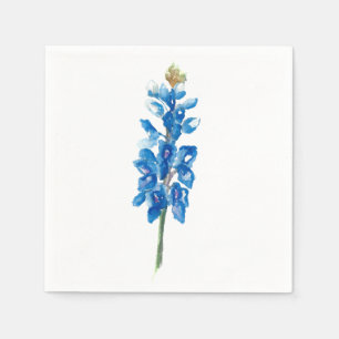 Wasserfarbe Bluebonnet 5 Serviette