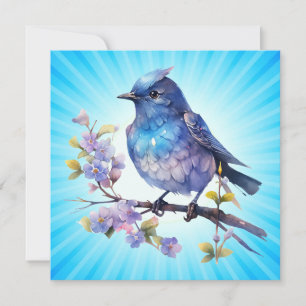 Wasserfarbe Blume Fairy Bird Clipart-73611 Einladung