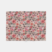 Wasserfarbe, Blume. Fleecedecke (Vorderseite (Horizontal))