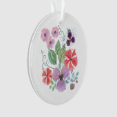 Wasserfarbe, Blume. Ornament (Vorderseite)
