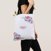 Wasserfarbe, Blume, personalisiert Tasche (Von Nahem)