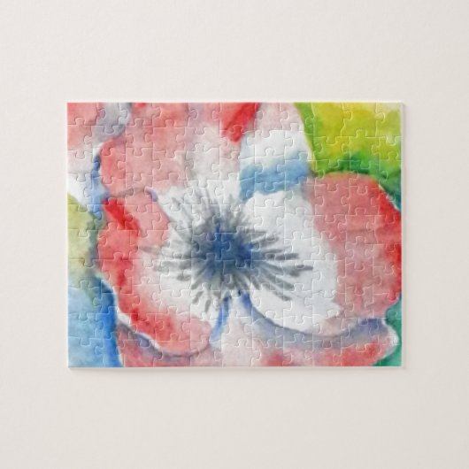 Wasserfarbe Blume Puzzle (Horizontal)