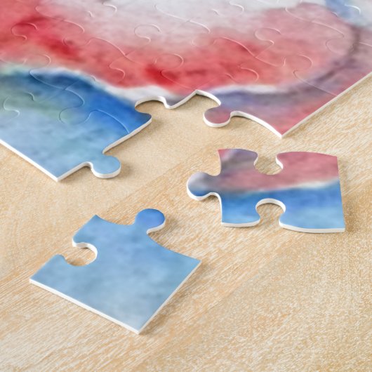 Wasserfarbe Blume Puzzle (Seite)