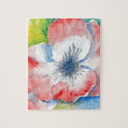 Wasserfarbe Blume Puzzle (Vertikal)