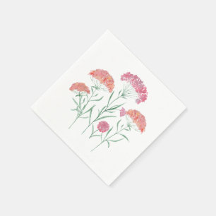 Wasserfarbe, Blume. Serviette