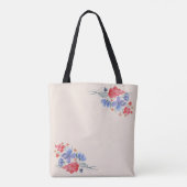 Wasserfarbe, Blume. Tasche (Rückseite)