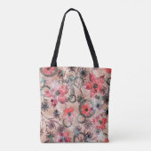 Wasserfarbe, Blume. Tasche (Rückseite)