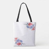 Wasserfarbe, Blume. Tasche (Rückseite)