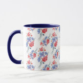 Wasserfarbe, Blume. Tasse (Links)