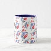 Wasserfarbe, Blume. Tasse (Zentrum)