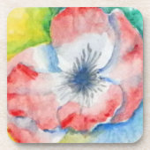 Wasserfarbe Blume Untersetzer (Vorderseite)