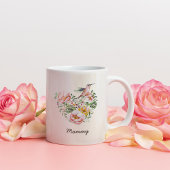 Wasserfarbe Blumenherz Hummingbird Mommy Geschenk Zweifarbige Tasse