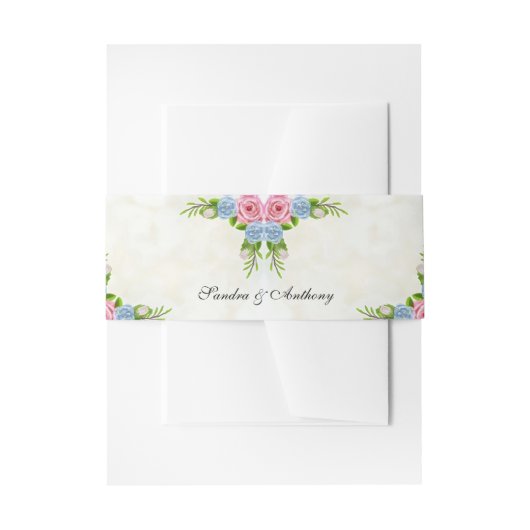 Wasserfarbe Blumenzwiebelladen Bauch Band (Vorderseite Beispiel)