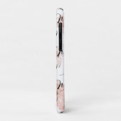 Wasserfarbe Blush Rosa Blumen Art Monogramm Case-Mate iPhone Hülle (Hinten/Links)