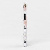 Wasserfarbe Blush Rosa Blumen Art Monogramm Case-Mate iPhone Hülle (Hinten/Rechts)