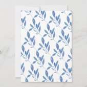 Wasserfarbe Blüten Baby Dusche Tee Einladung (Rückseite)