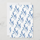 Wasserfarbe Blütenblumen Babydusche Einladung (Rückseite)