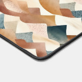Wasserfarbe Boho Abstraktes Gebirgsmuster Schreibtischunterlage (Ecke)