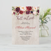 Wasserfarbe Boho Bridal Dusche Einladung (Stehend Vorderseite)