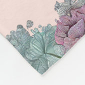 Wasserfarbe Boho Dreamcatcher Personalisiert Name Fleecedecke (Ecke)