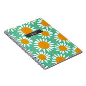 Wasserfarbe Boho Folk Art Inspiriert Daisies Notizblock (Rechte Seite)