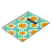 Wasserfarbe Boho Folk Art Inspiriert Daisies Notizblock (Linke Seite)