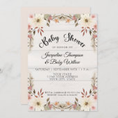 Wasserfarbe BOHO Hütte Baby Dusche Einladung (Vorne/Hinten)