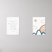 Wasserfarbe Boho John 3:16 Bergposter Bilderwand Sets (Vorderseite)