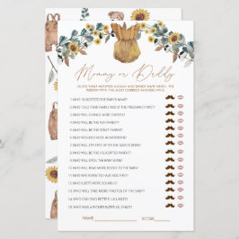 Wasserfarbe Boho Mommy oder Daddy Baby Showspiel